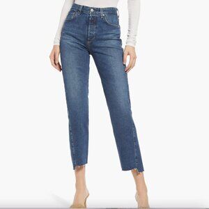 Ag Adriano Goldschmied Twisted Alexis Medium Wash Straight Leg Jeans - 28R